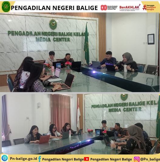 Pengadilan Negeri Balige mengikuti opening dan pretest Bimbingan Teknis Sistem Peradilan Pidana Anak